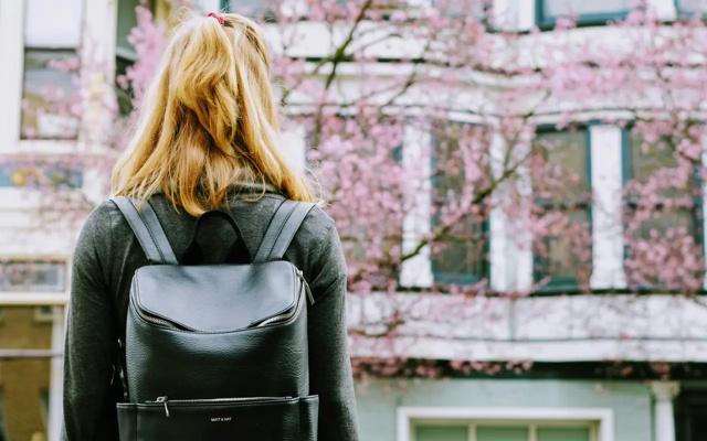 Etudiante après les cours
