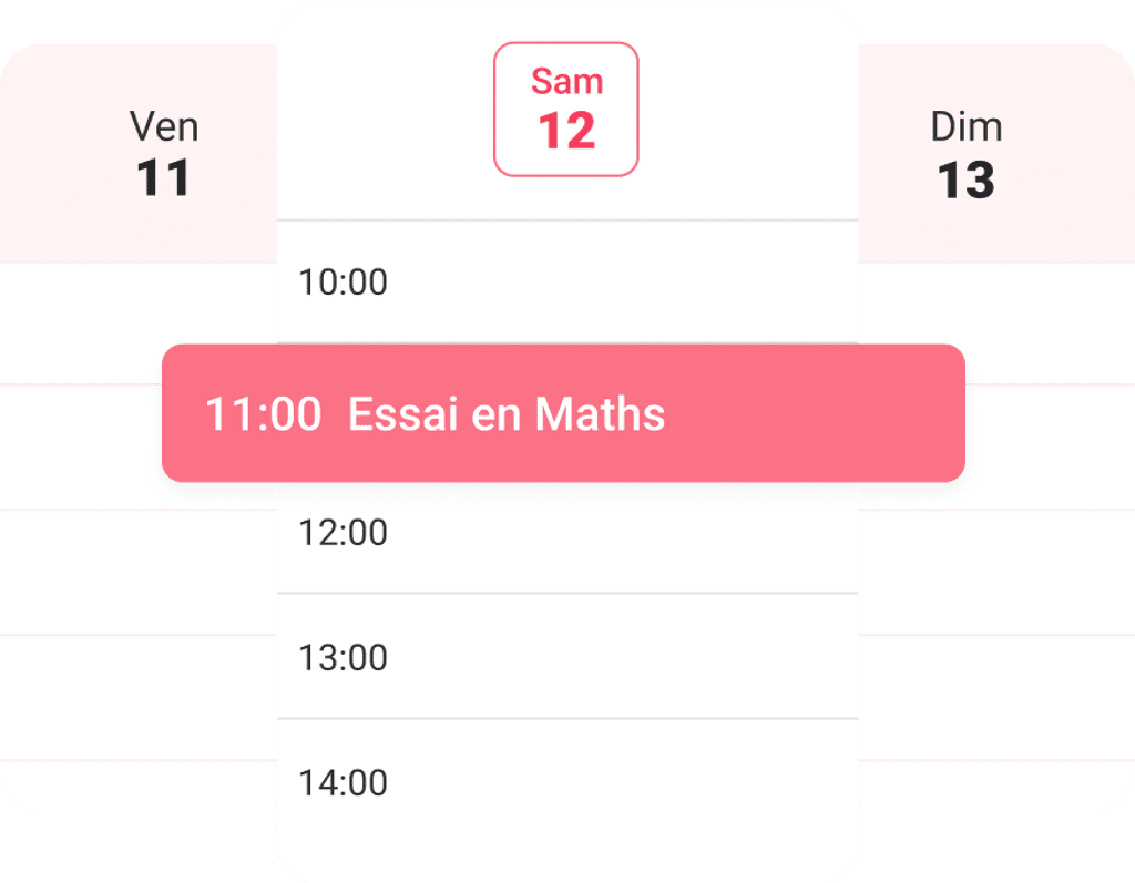 Le cours particulier en ligne d’essai est offert