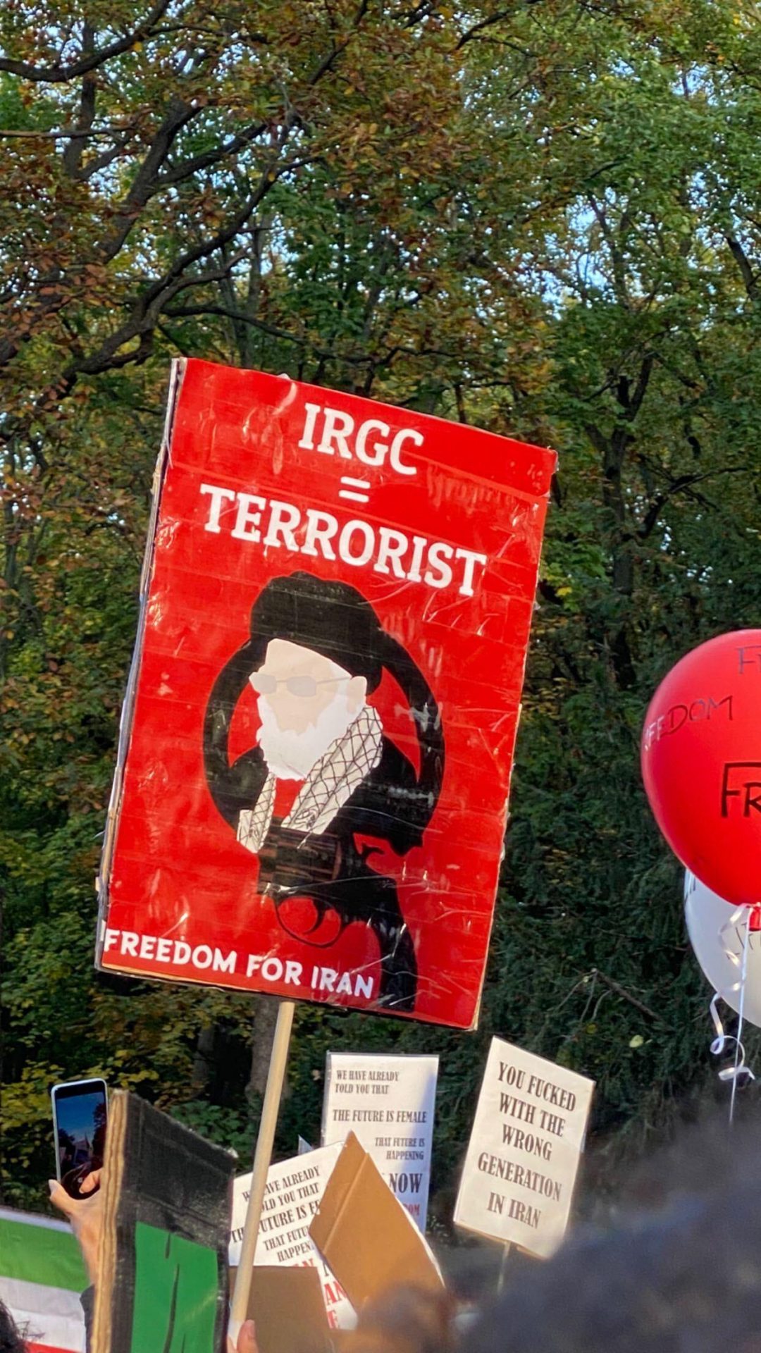 Les manifestations en Iran