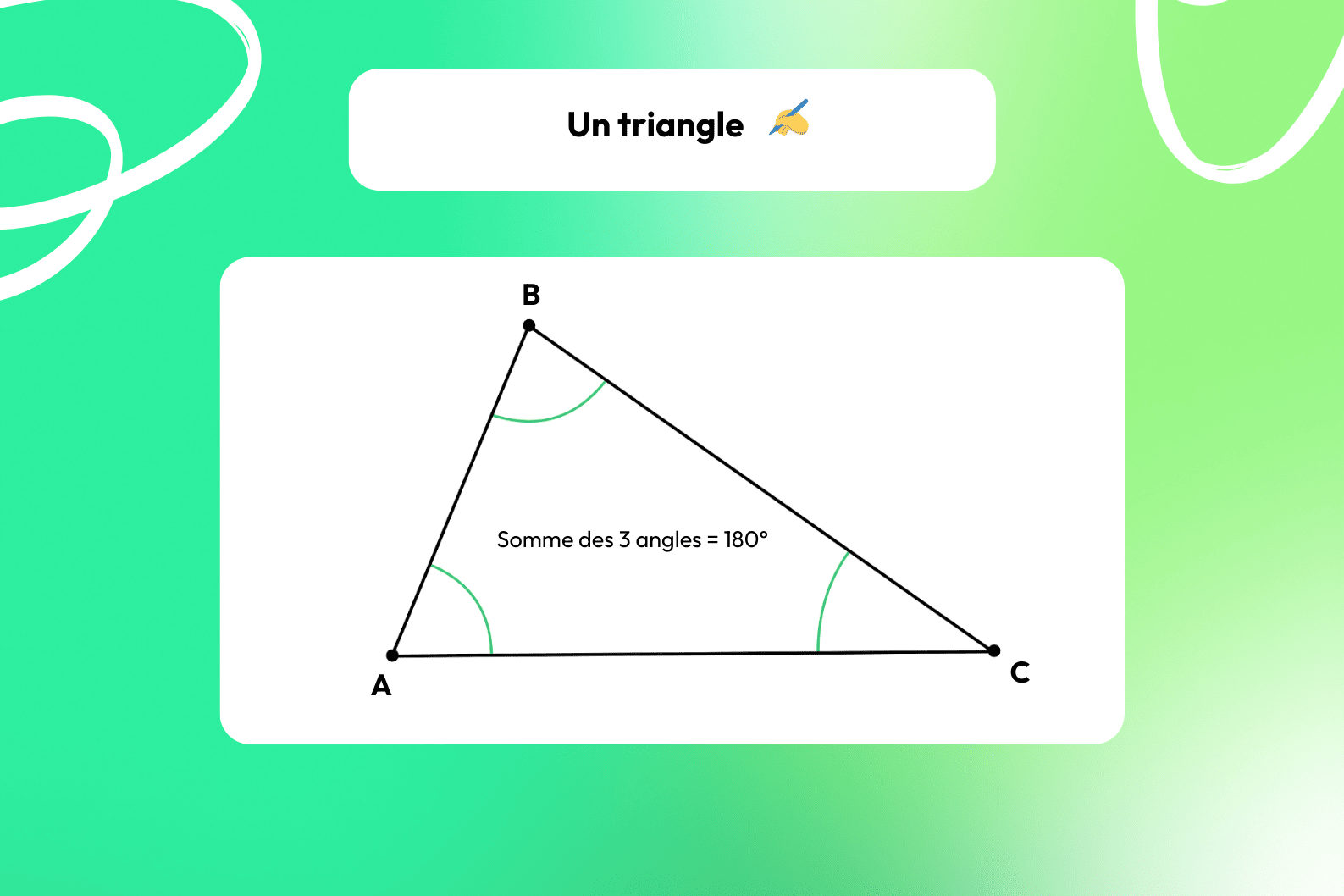 Un triangle.